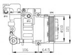 FC1107 Compressor, air conditioning 0002302111 A0002302111 MERCEDES-BENZ A-CLAS 1997-